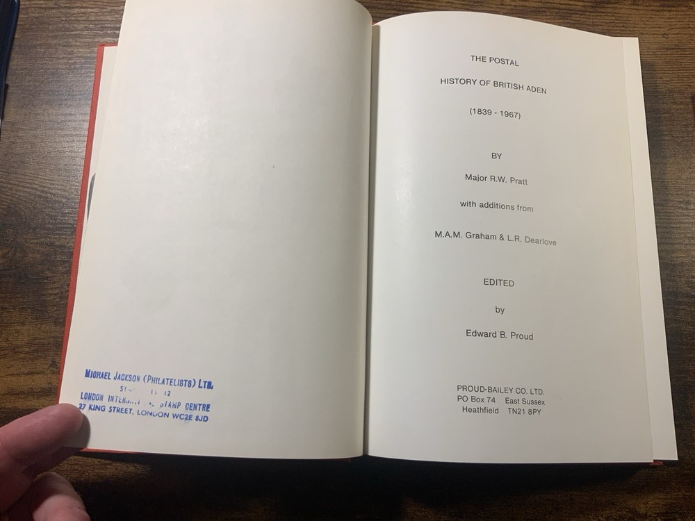 The Postal History Of British Arden Edward Proud Hardback Postal History Book