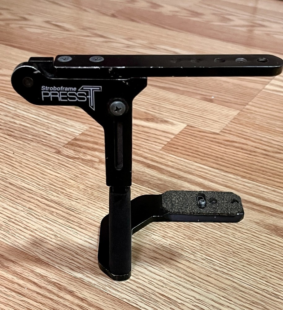 Stroboframe Press-T Compact Flash Bracket and Camera Holder w/ Shoe-Type Mount