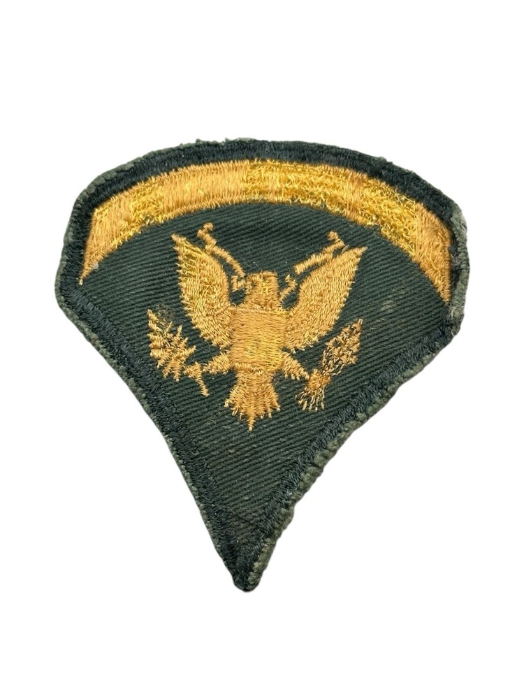 US Army Specialist Gold Eagle Rank Insignia Patch Some Wear
