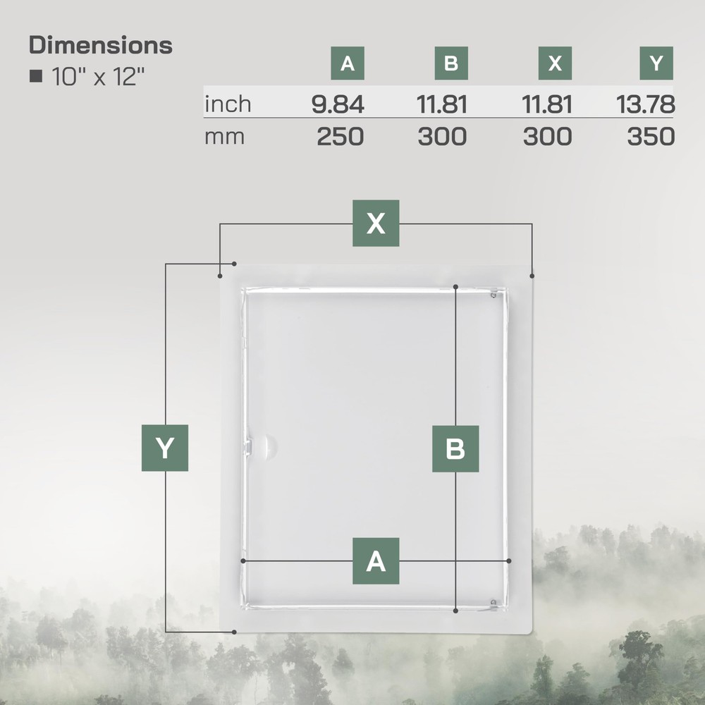 10 x 12 Inch Metal Access Panel - Easy Access Doors - Access Panel for Dr