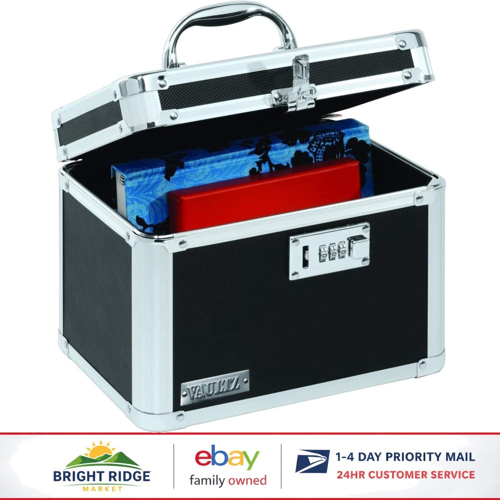 Combination Security Lock Box for Documents and Valuables - Durable & Portable