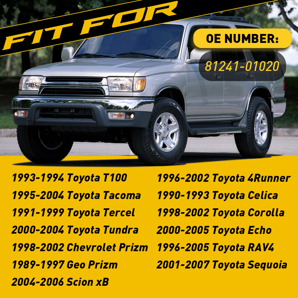 Interior Dome Light Cover Clear OE#81241-01020 For 1995-2004 Toyota Tacoma