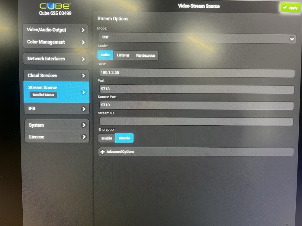 Teradek CubeRX Decoder Receiver