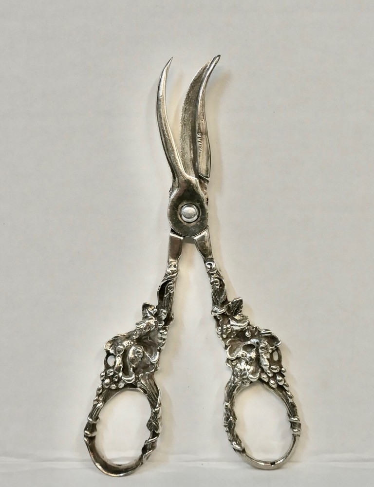 Sterling Silver Grape Scissors