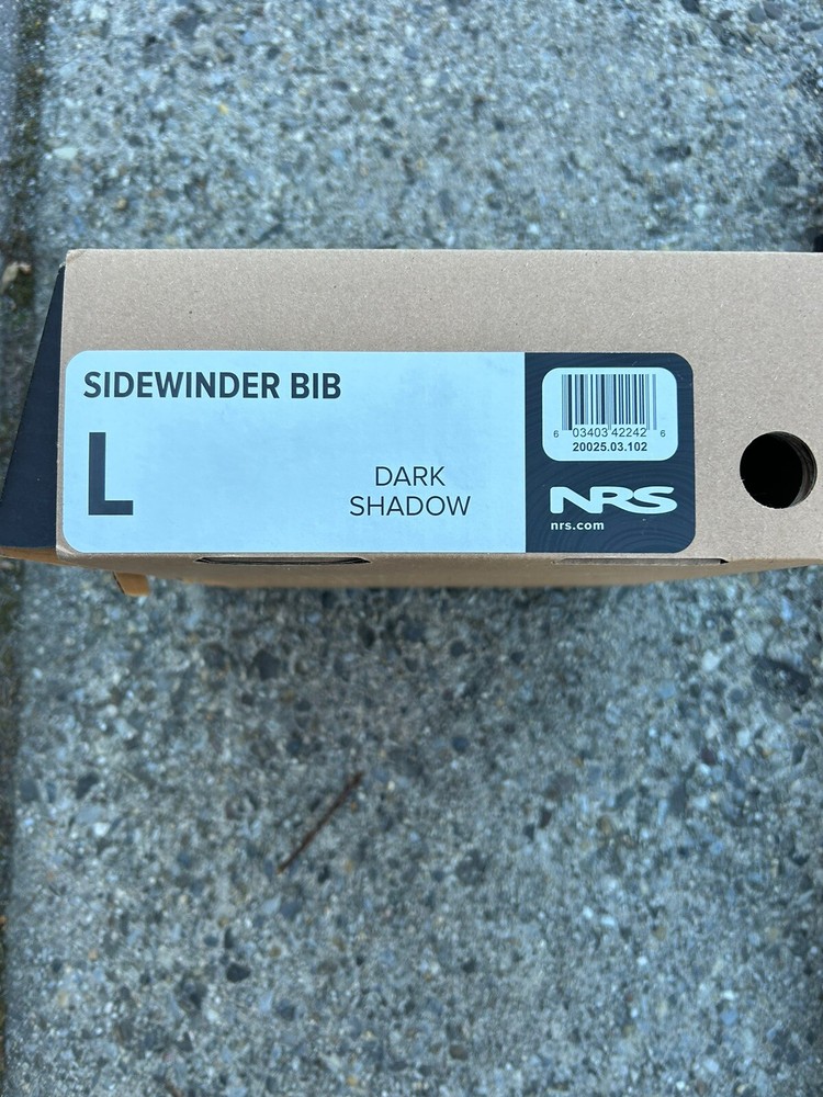 NRS Sidewinder Dry Bibs Lg (used)
