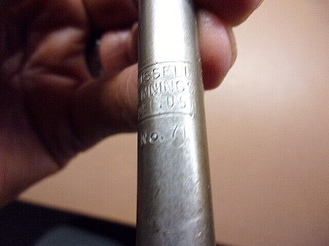 Vintage Russell Jennings No. 71 Solid Head Expansive Bit Missing Internals USA