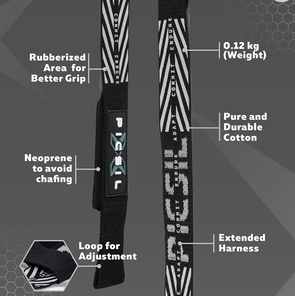 Picsil Wrist Straps, Padded For Weightlifting, Grip Support