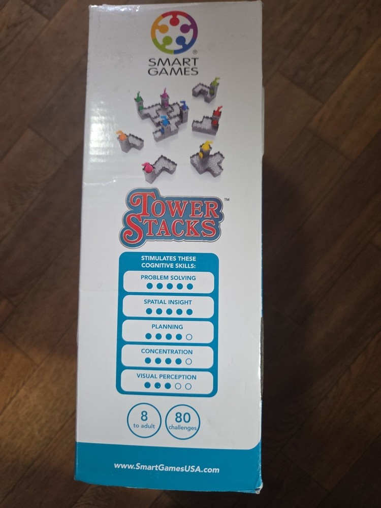 Tower Stacks ( Castles Version) By Smart Games Solo Puzzle.