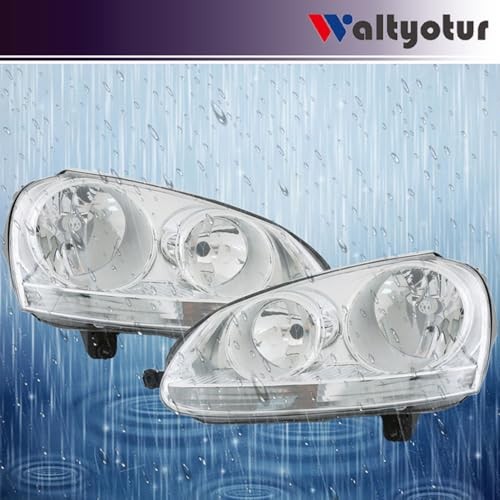 Left and Right Headlight Assembly Replacement for 2006-2009 GTI/Rabbit, 2005