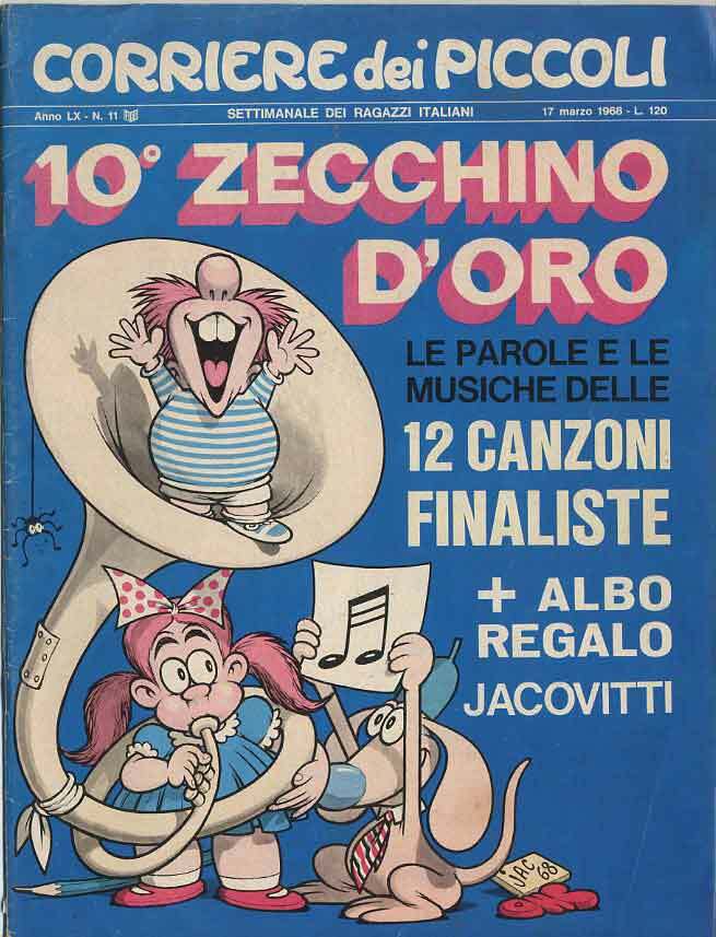 couriere dei petits 11 1968 cover JACOVITTI