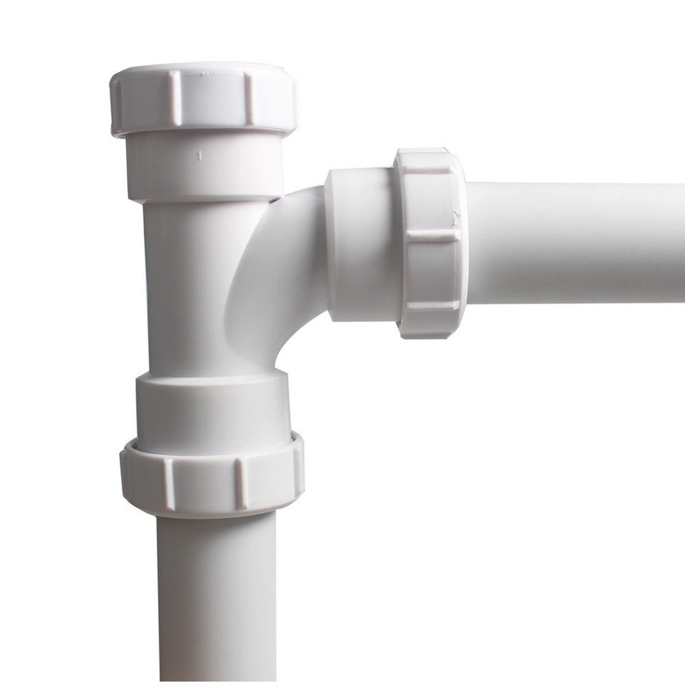 40mm For Drainage Pipe Tee Fitting Plastic Construction No Glue Needed