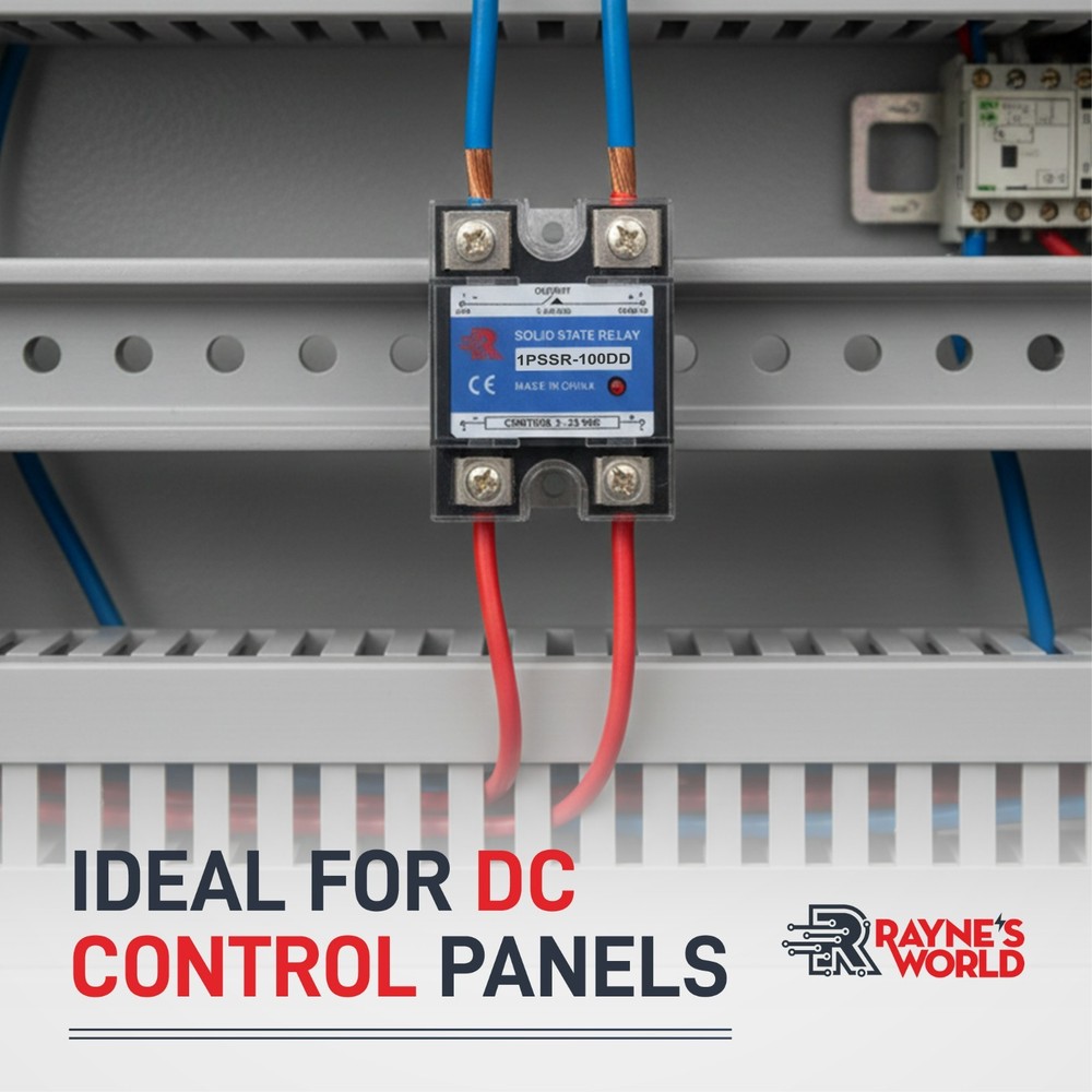 100 Amp DD Solid State Relay SSR-DC to DC-3-32VDC Control-12-220VDC Output