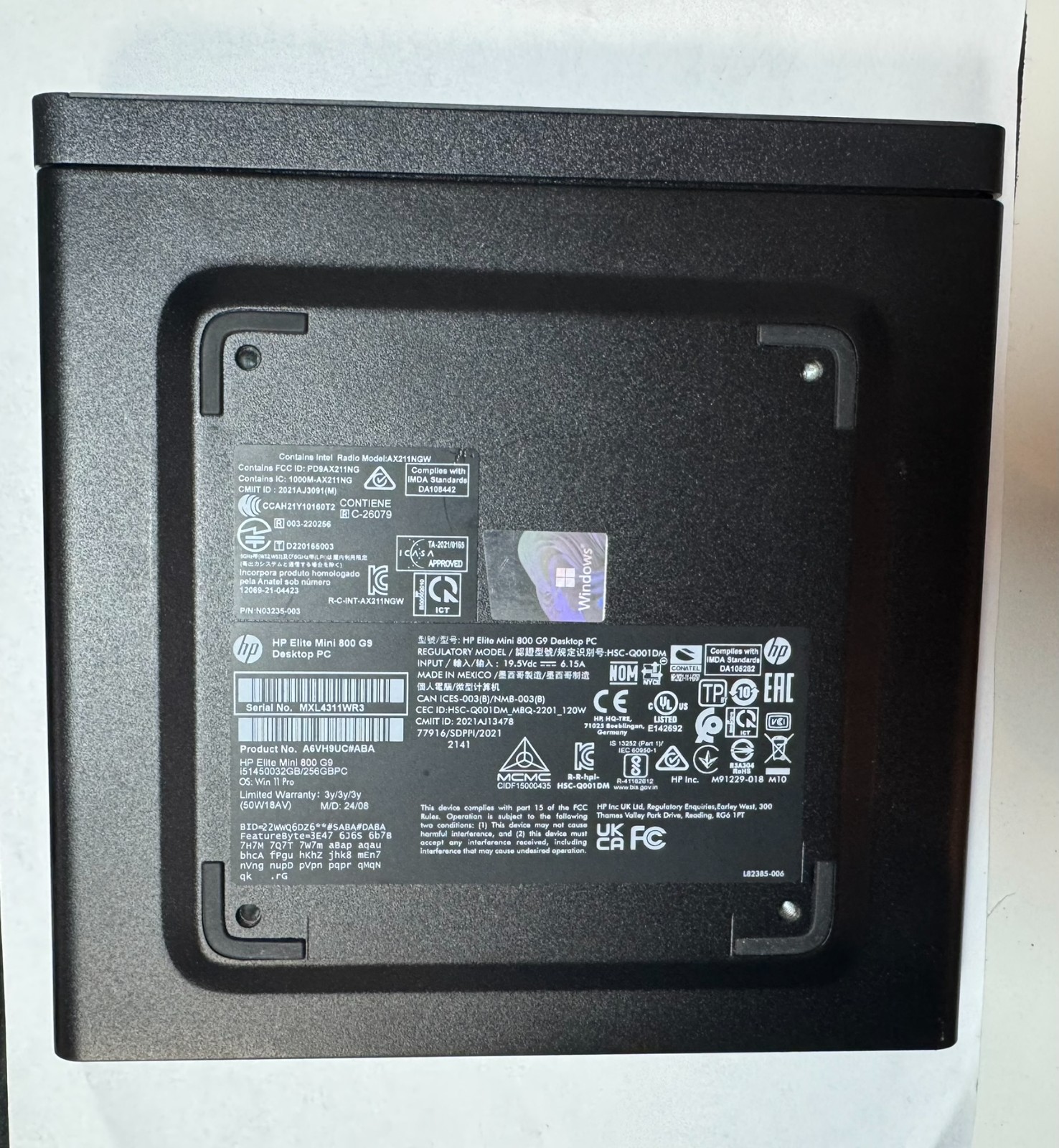 HP Elite Mini 800 G9/i5-14500 @4.6GHz/32GB DDR5/256GB M.2 SSD/W11P/WARRANTY