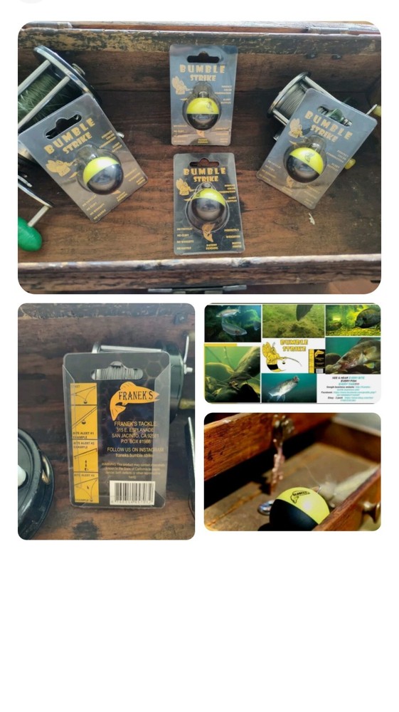 "Bumble Strike" All In One Fish Bite Indicator  Pack 4 See & Hear Every Bite !!