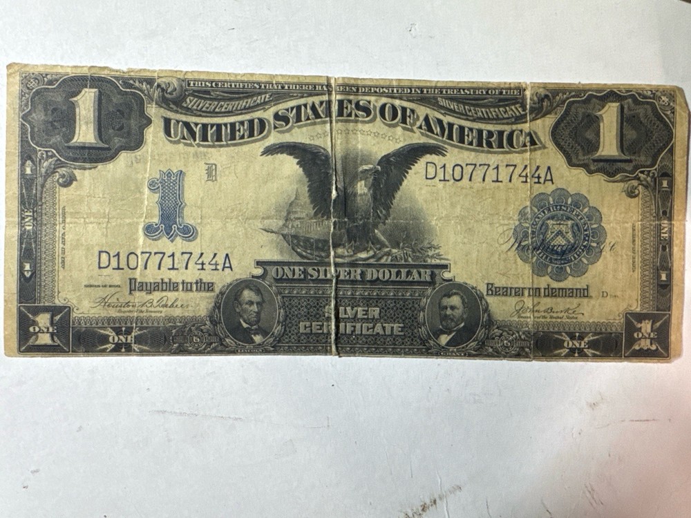 1899 $1 BLACK EAGLE Silver Certificate 🦅 Large Note