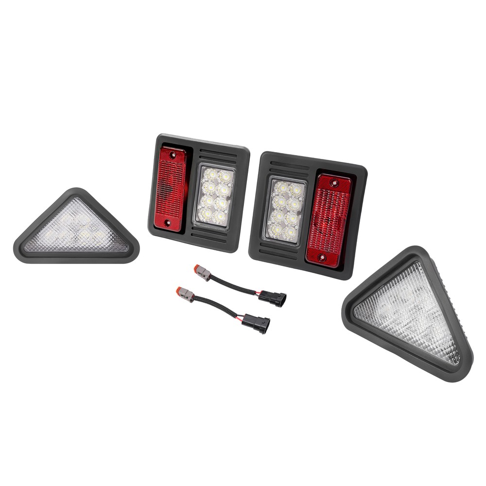 4x LED Headlight Tail Exterior Light Kit For Bobcat Skid Steer Loader
