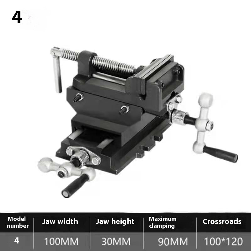 Cross Plain ViseHeavy Duty Mobile Bench ViseMilling Machine Bench Vise