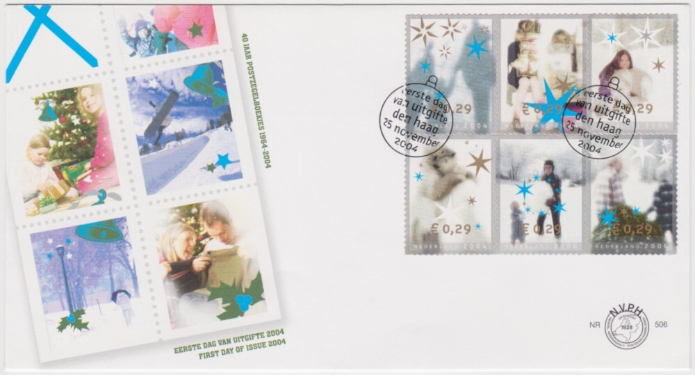 Netherlands FDC 2004, December Stamps 2004, mint