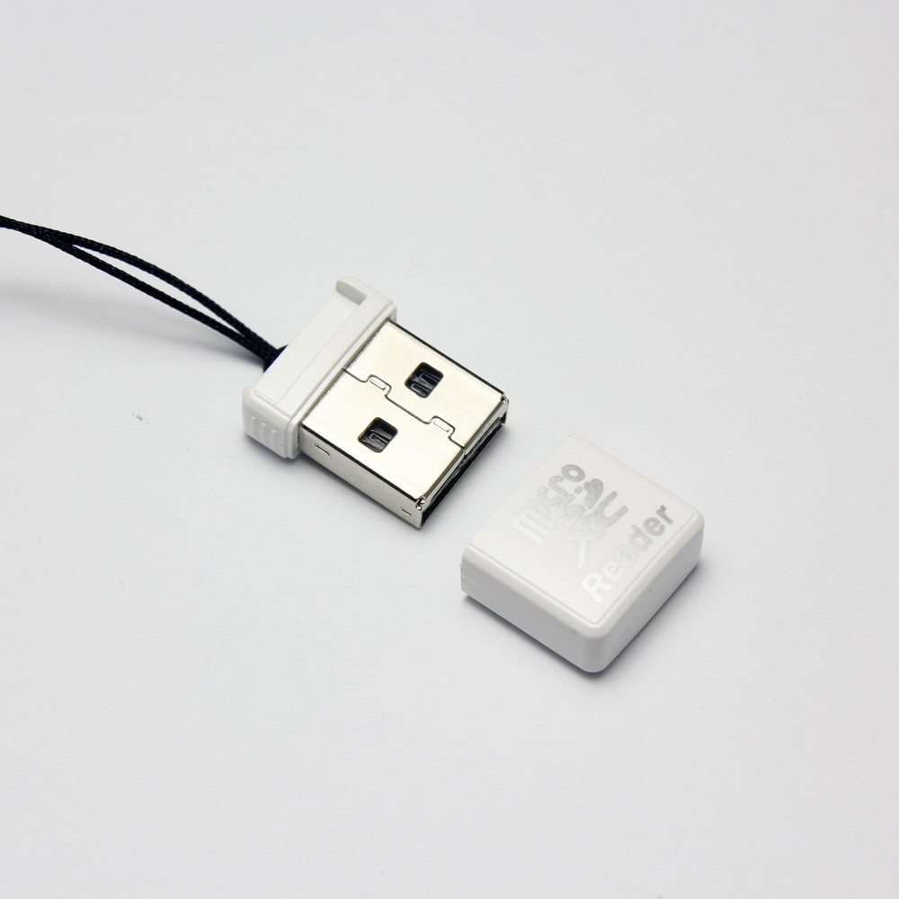10 Pcs Super Mini MicroSDXC TF Card Reader USB Adapter Plug & Play