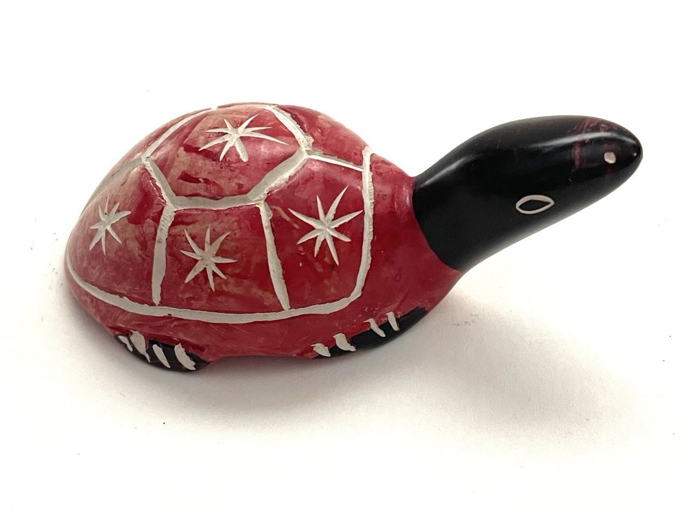 Handmade Soapstone Turtle Figure 3.5"