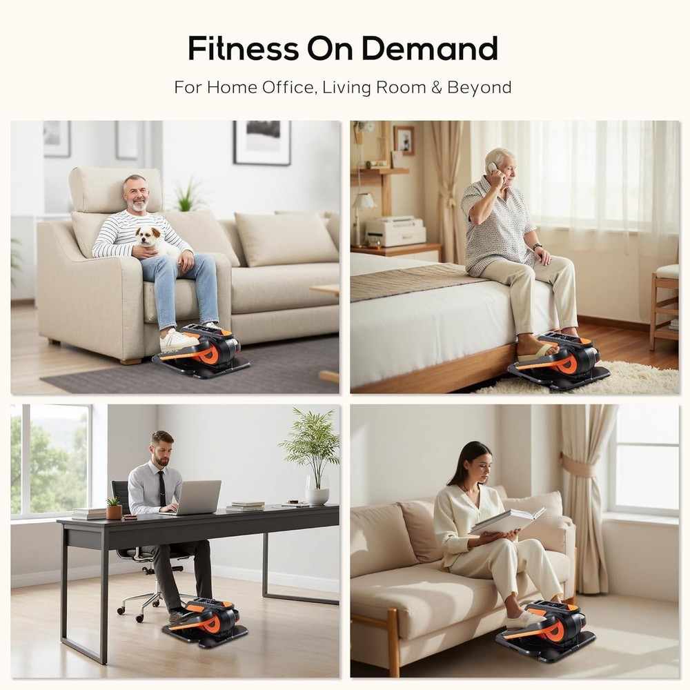 Under Desk Elliptical Machine with-Remote Control