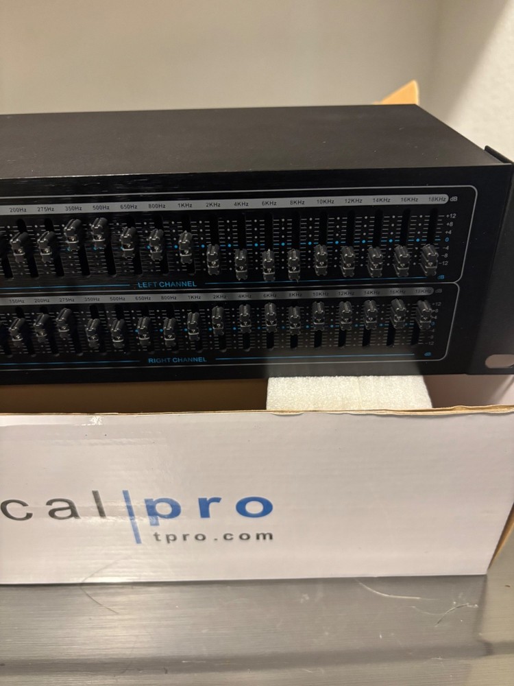 Technical Pro EQ7153 Dual 21 Band Professional Equalizer - Black