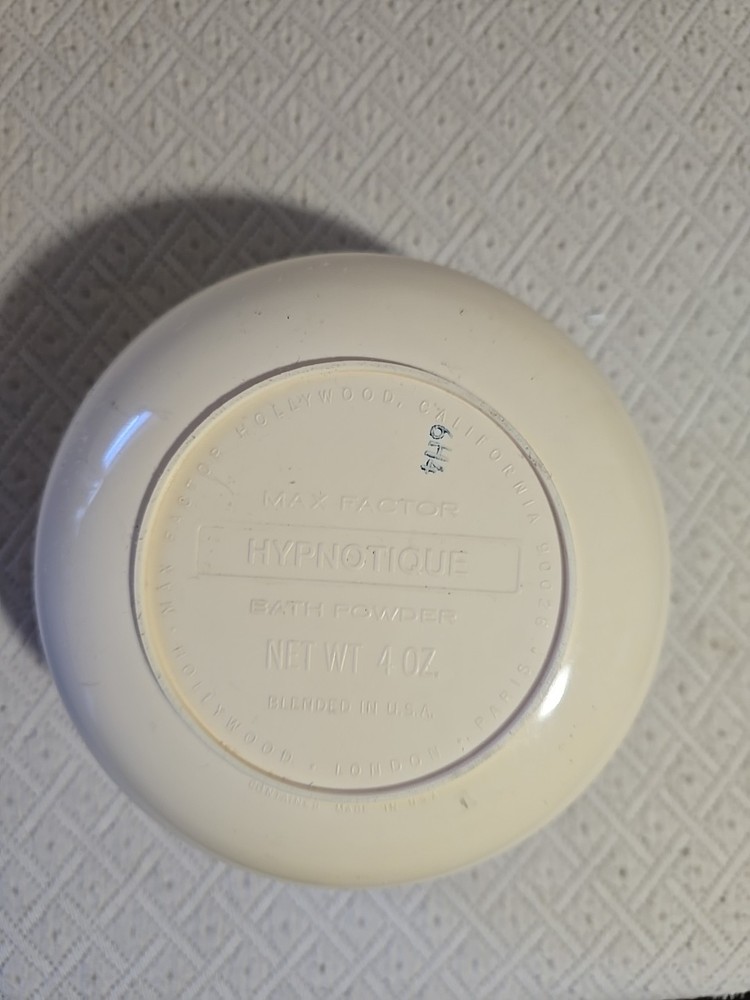 Vintage Max Factor Hypnotique 4oz Powder Container Empty