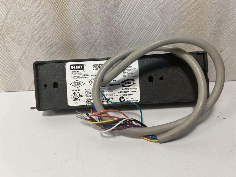 HID 5365 MiniProx Reader 5365E2P00 Gray, New Old 2017 Stock, Never Installed!