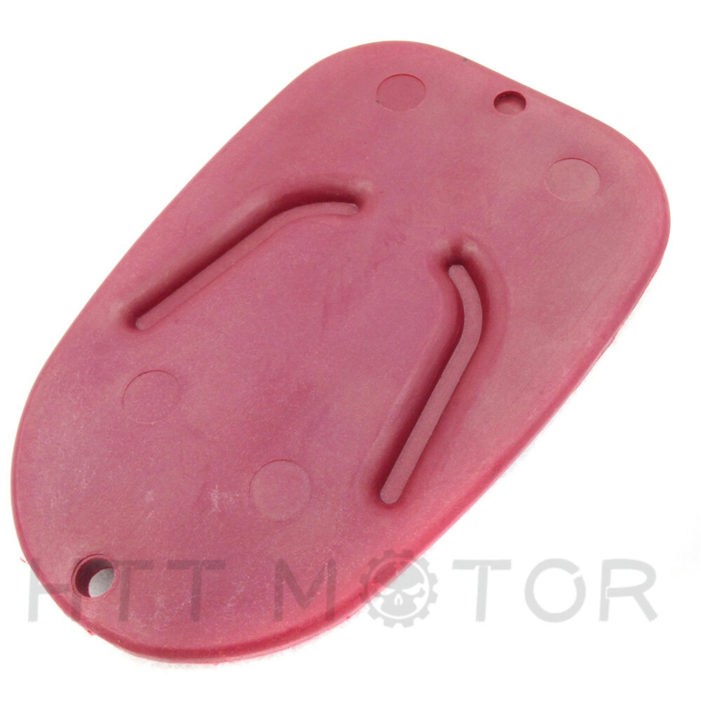 Red kickstand plate pad For Universal Ducati
