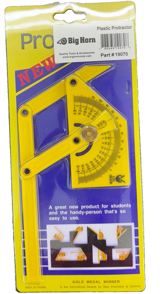 Big Horn 19070 Plastic Protractor