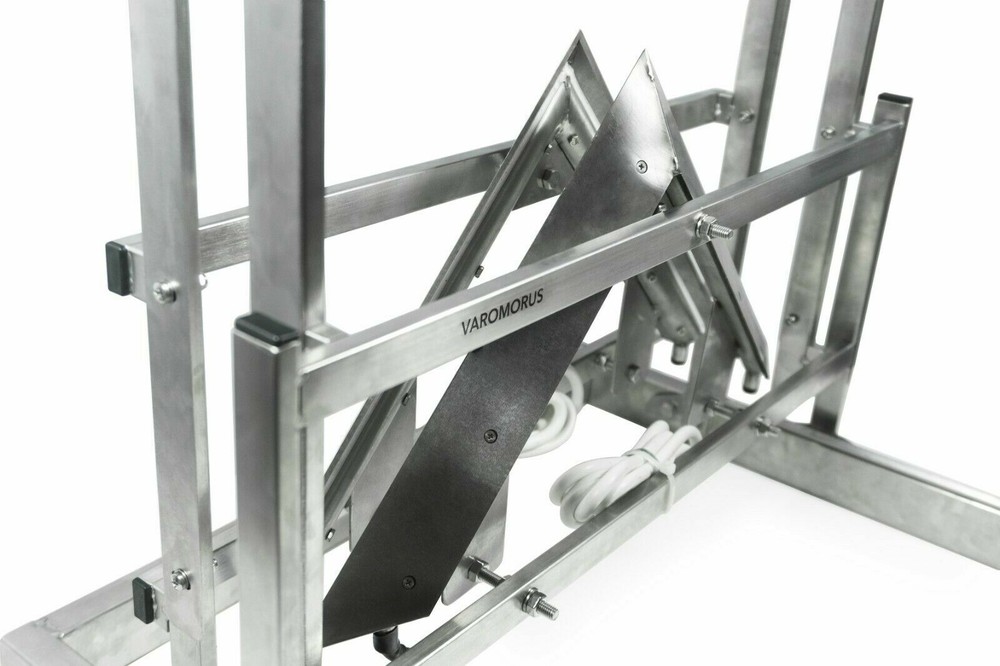 VAROMORUS 12V Hive Frames Uncapping Machine Stainless Steel Honeycomb