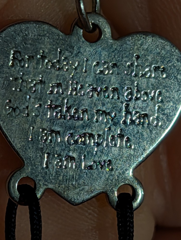 Memorial Heart And Bow Silver Colored Wind Chime