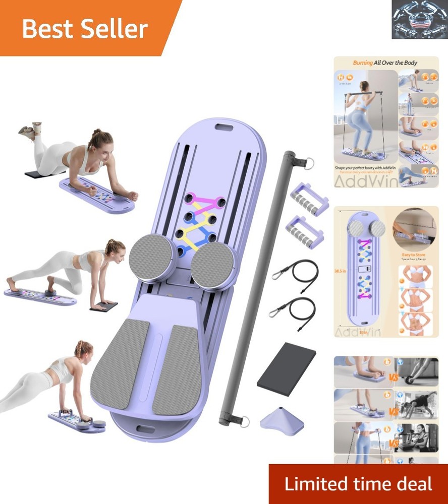 250 lbs Capacity Pilates Board – Foldable, Smart Tracking & Safety Features