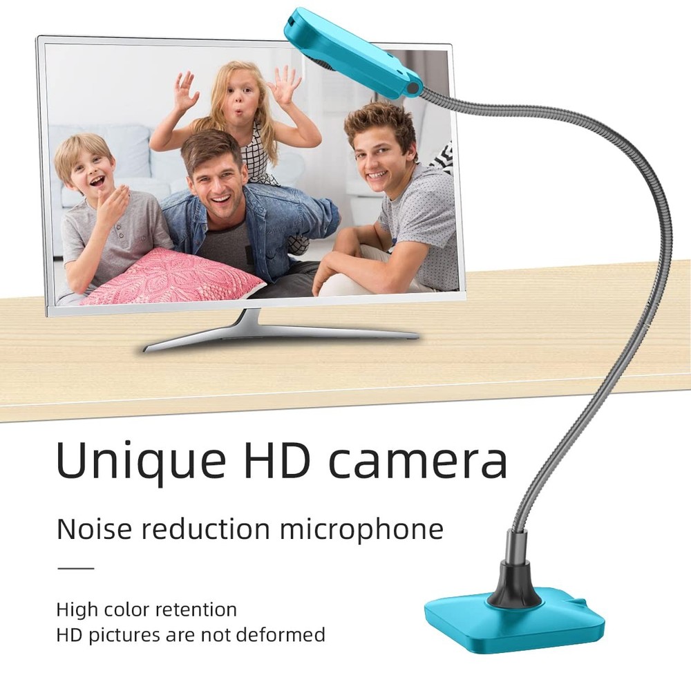 Document Camera (Blue) Ultra High Definition 5MP USB Document Camera — Mac OS...