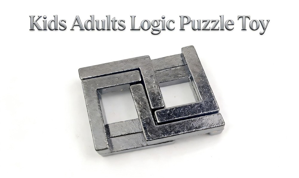 MAGIKON Traditional Brain Teaser, Classical Puzzle Magic Toy (Square Normal