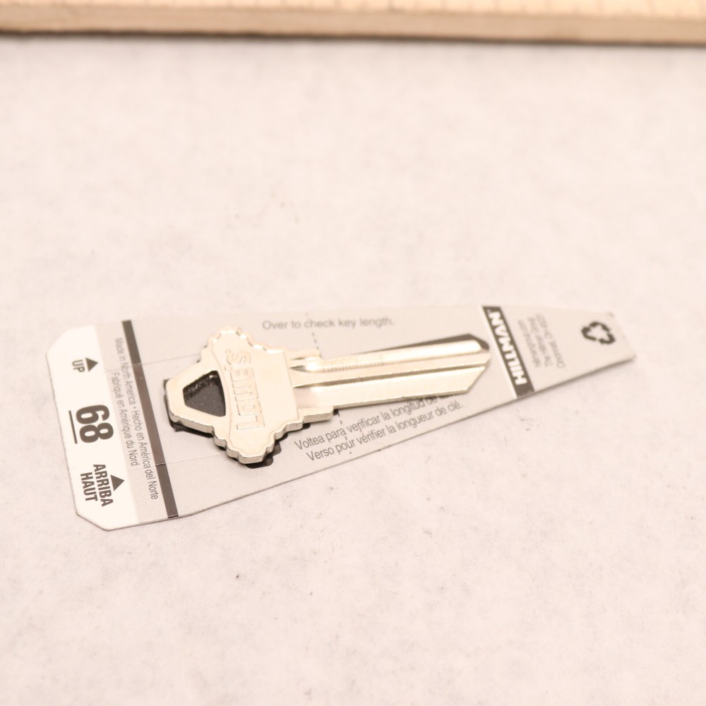 Hillman Schlage House Key Blank #68