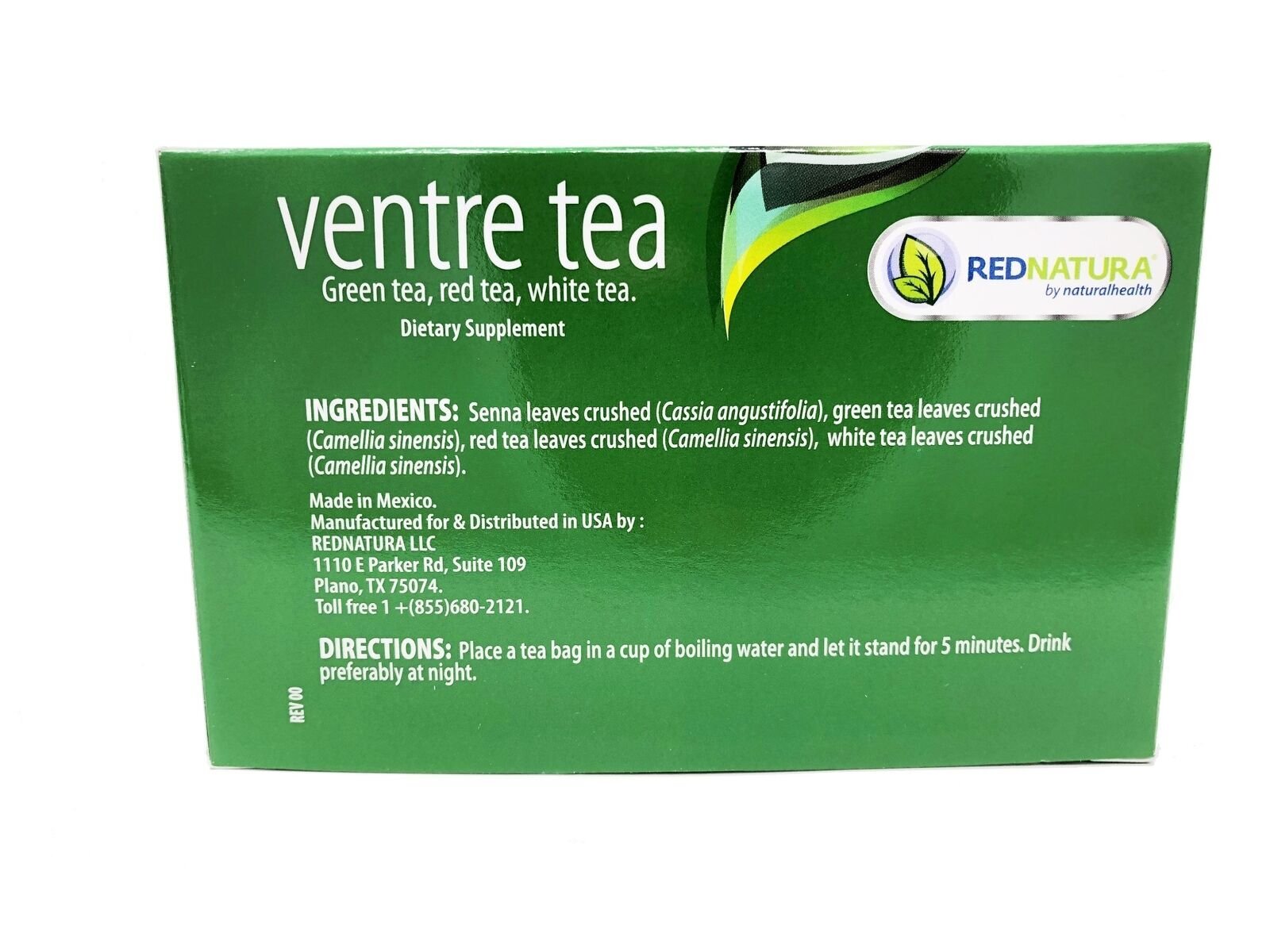 BE LAX TEA RedNatura Te BeLax 100% ORIGINAL VENTRE TE 1 Month Supply para 30 DIA
