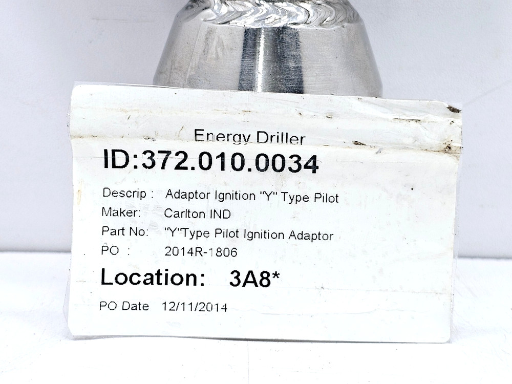 CARLTON IND Y TYPE PILOT IGNITION ADAPTOR