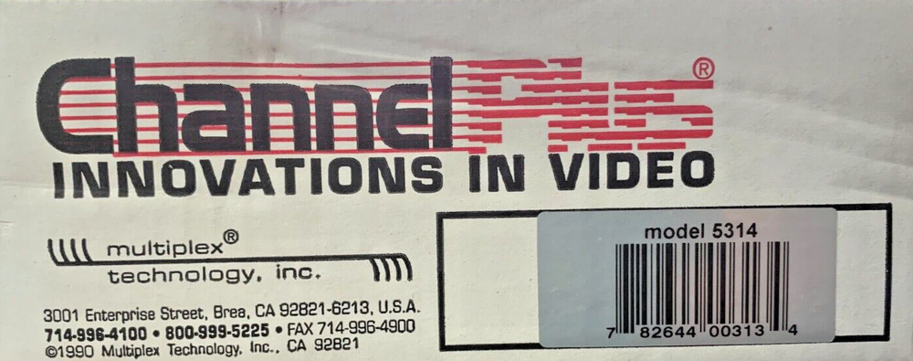 Multiplex Technology Channel plus 5314 DIN Rail Camera Modulator UHF Cable CATV