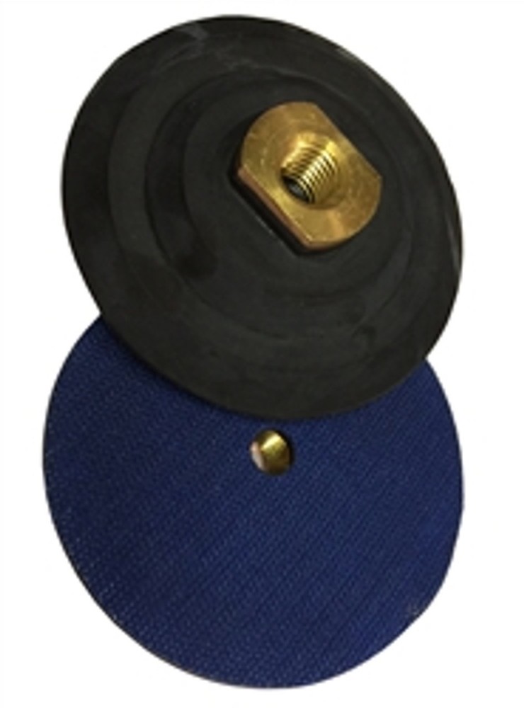 4" Super Soft Rubber Backer Pad – 5/8"-11 Thread Hook & Loop Polishing Pad