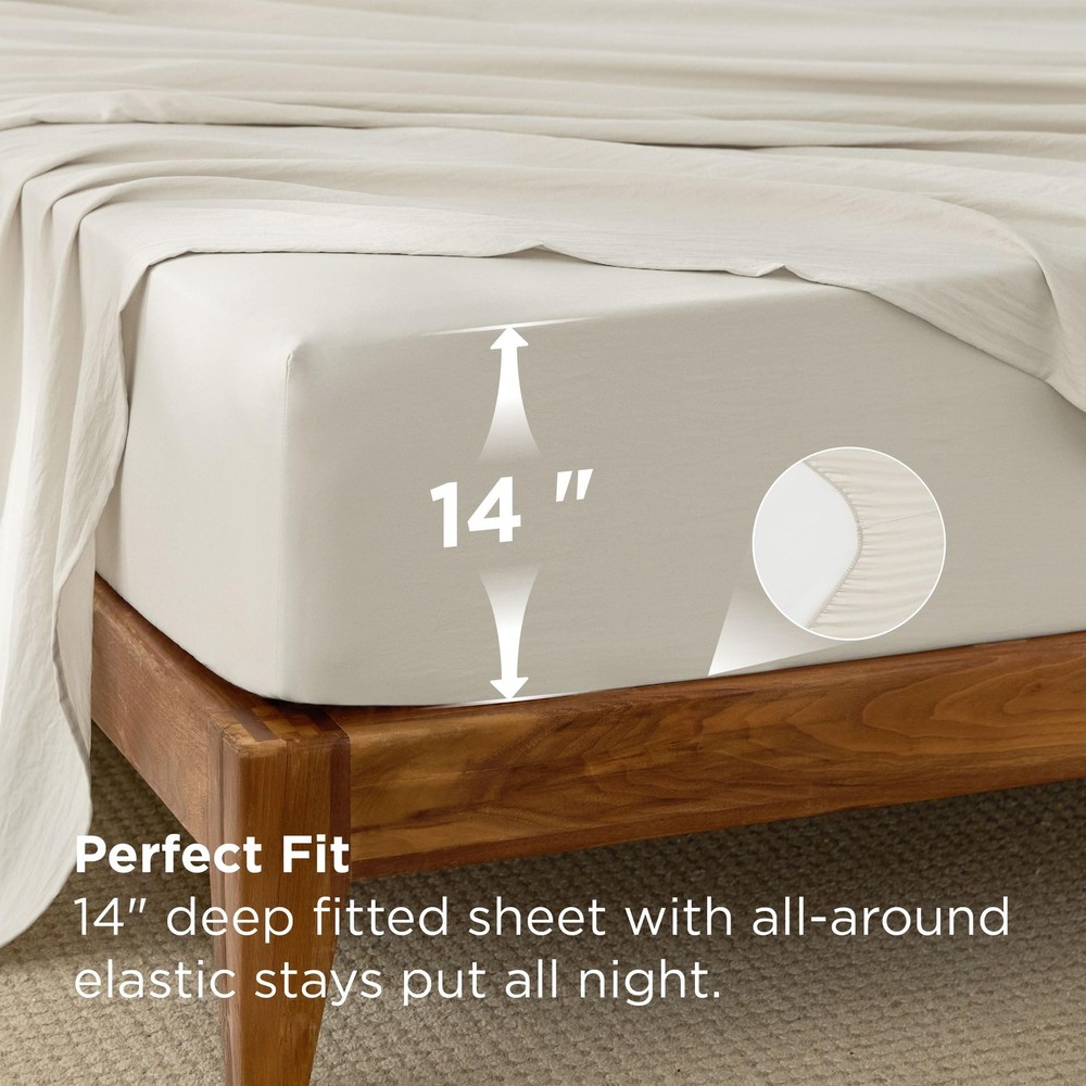 Bedsure Queen Size Comforter Set, Beige Soft Prewashed Queen(90"x90"),