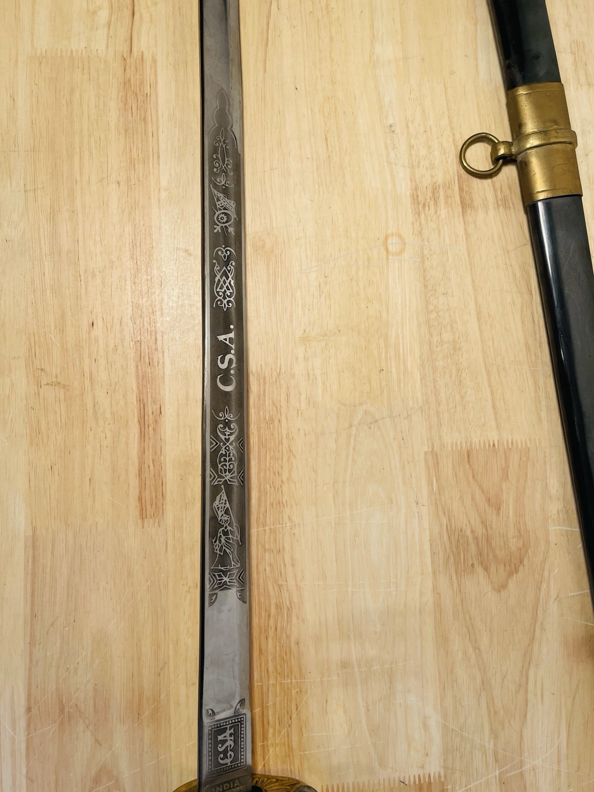 High Quality Replica Reenactment Confederate Saber sword 39 Inches Long