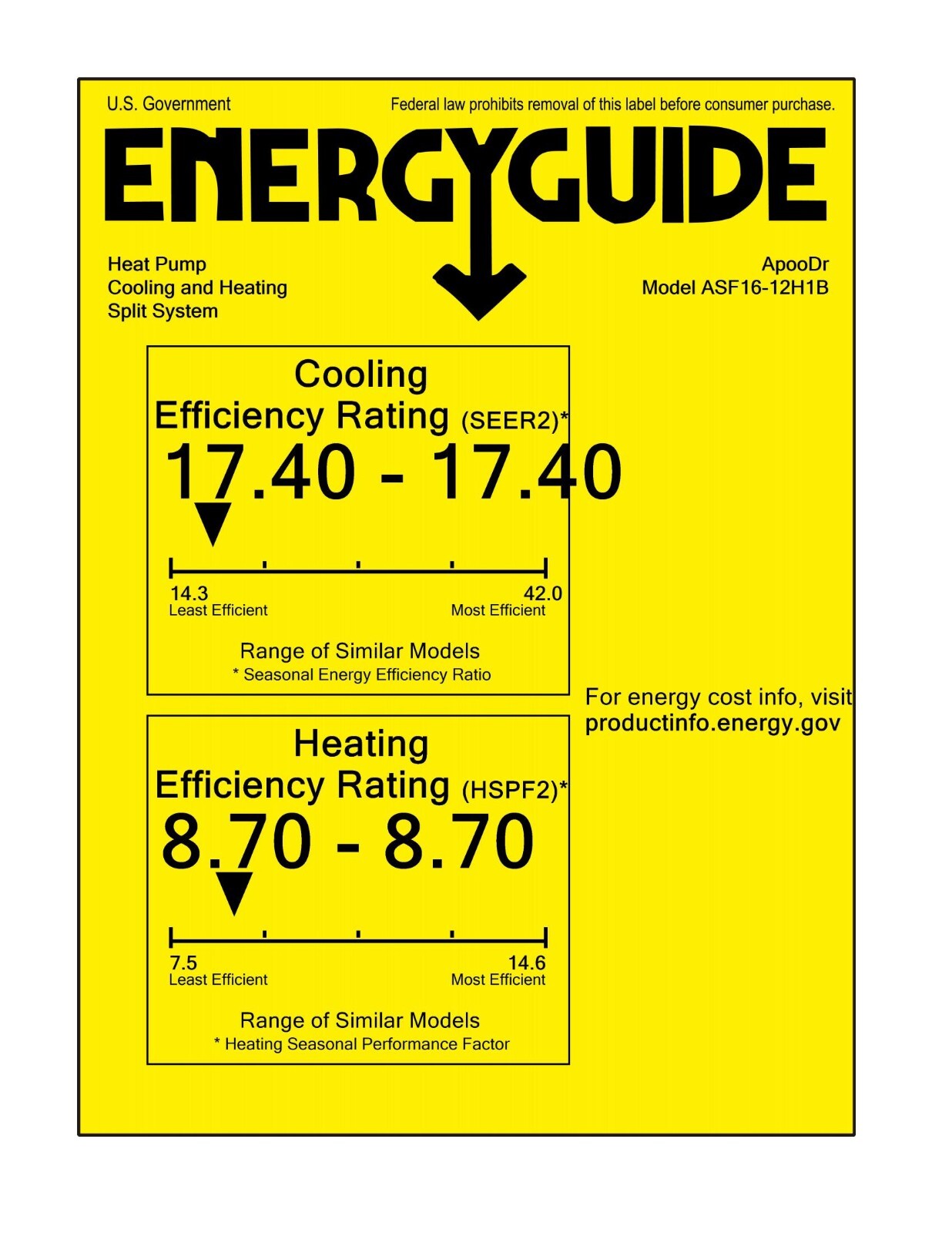 12000 BTU Mini Split 17.4 SEER2 INVERTER Air Conditioner Heat Pump 110V 16feet