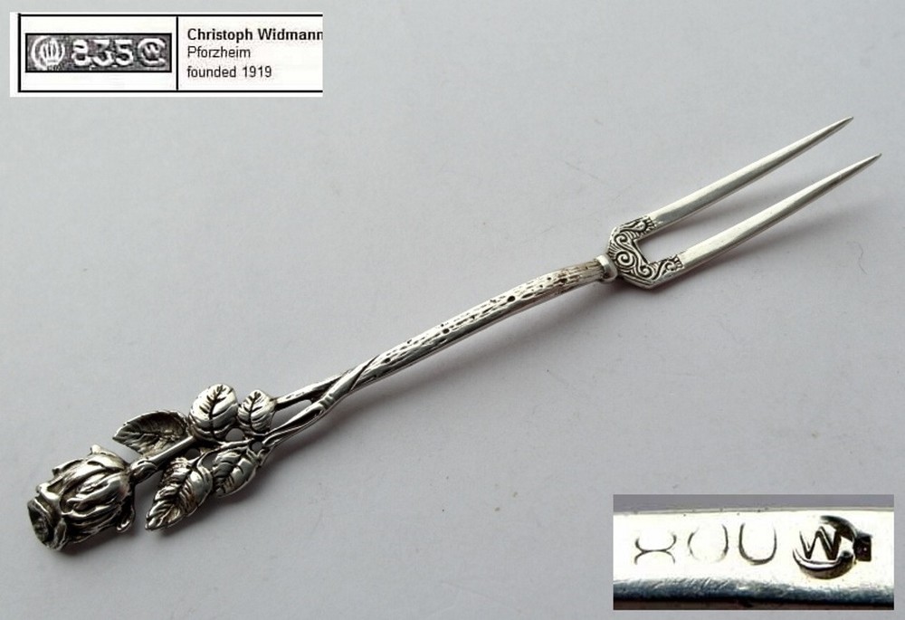 Serving Fork, Rose, Christoph Widmann, 800 Silver G314