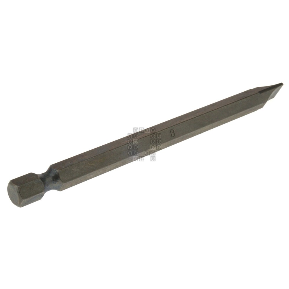 BLU-MOL 00820 #8 Slotted Screwdriver Bit, 4" Length