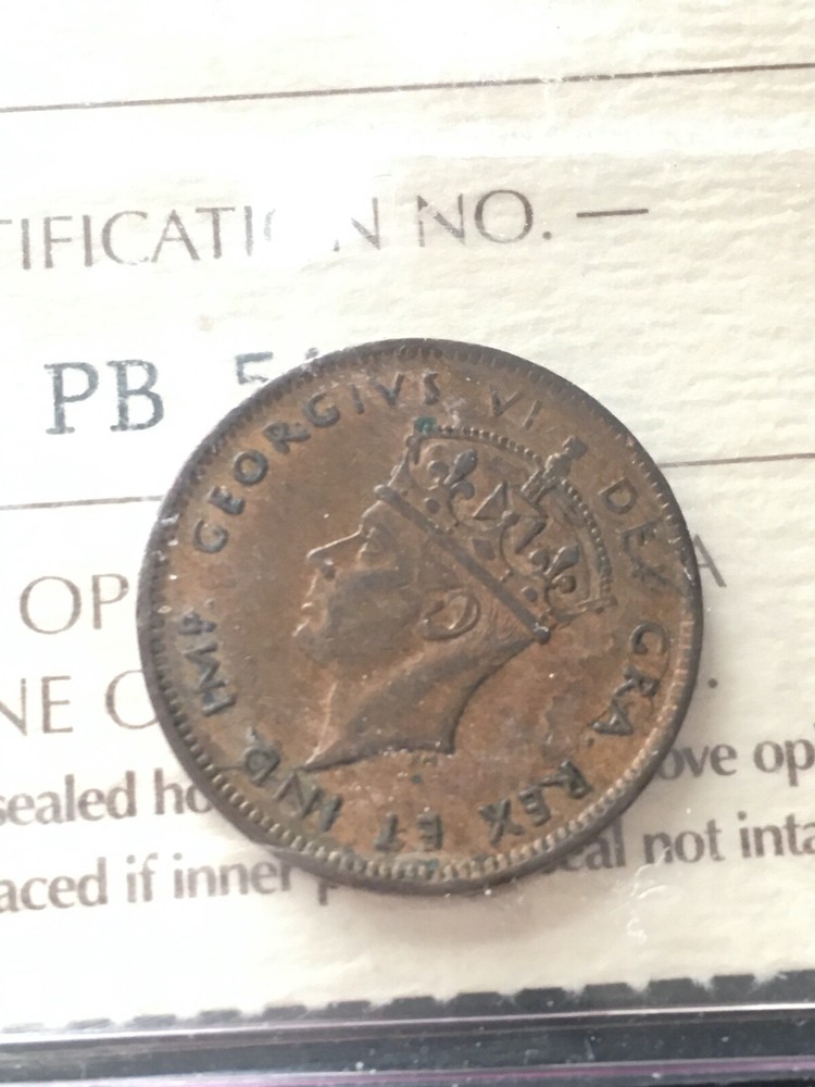 1944C ICCS Graded Newfoundland One Cent **EF-45**
