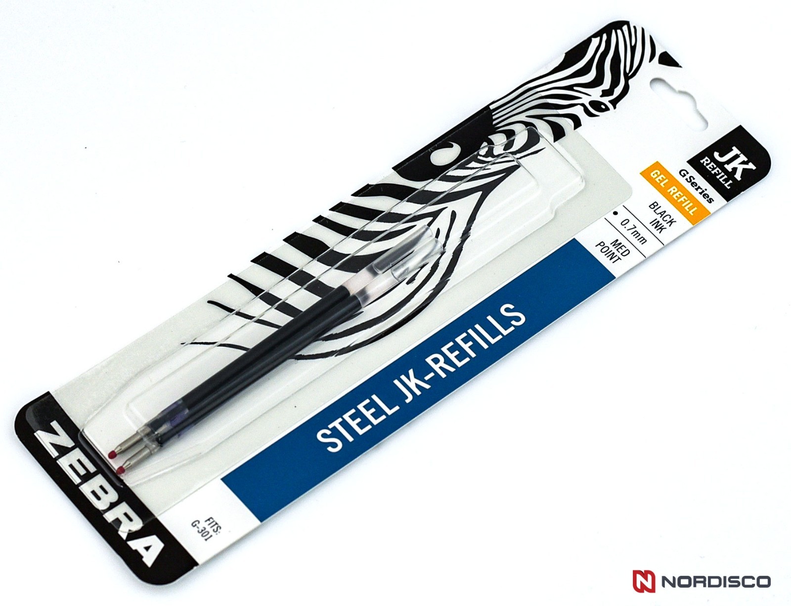 ZEBRA G301, G750 JK Refills 88112, Black Gel Ink, 6 Packs, FREE Shipping