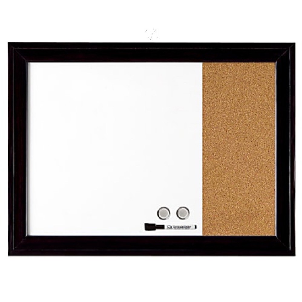 Quartet® Magentic Combo Board 17" x 23" - Black Frame