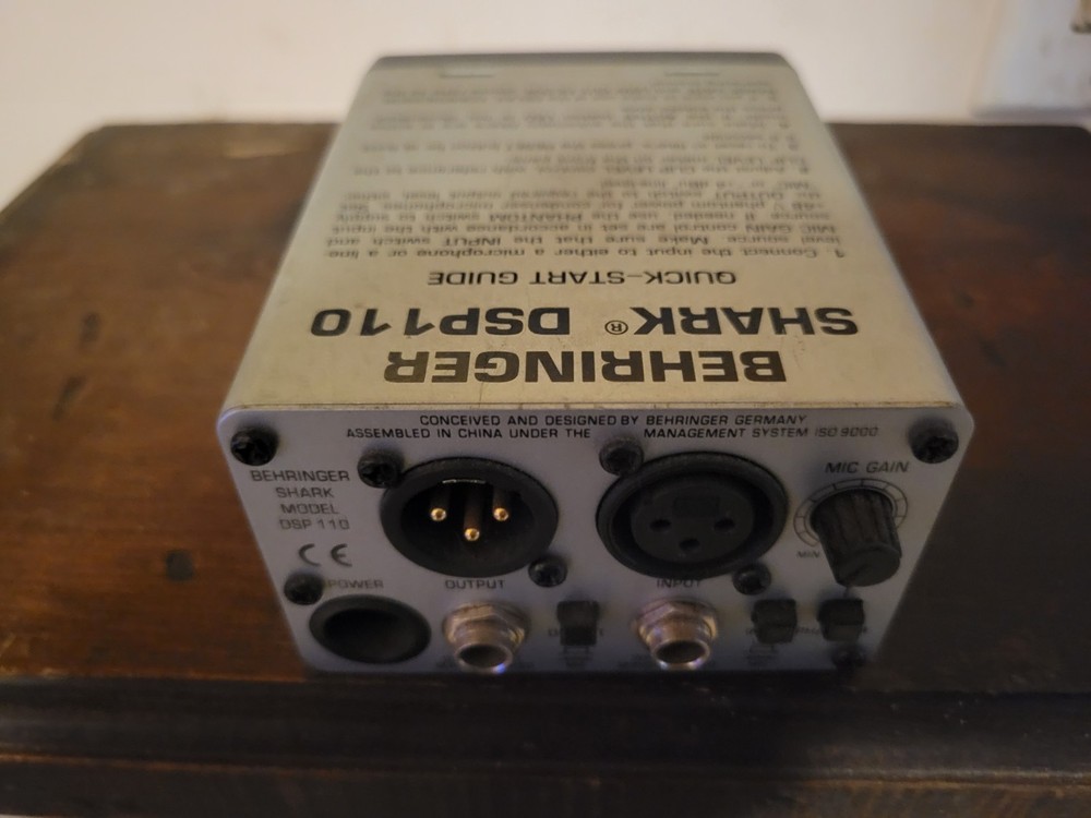 UNTESTED Behringer SHARK DSP110 Digital Feedback Destroyer & Delay Processor