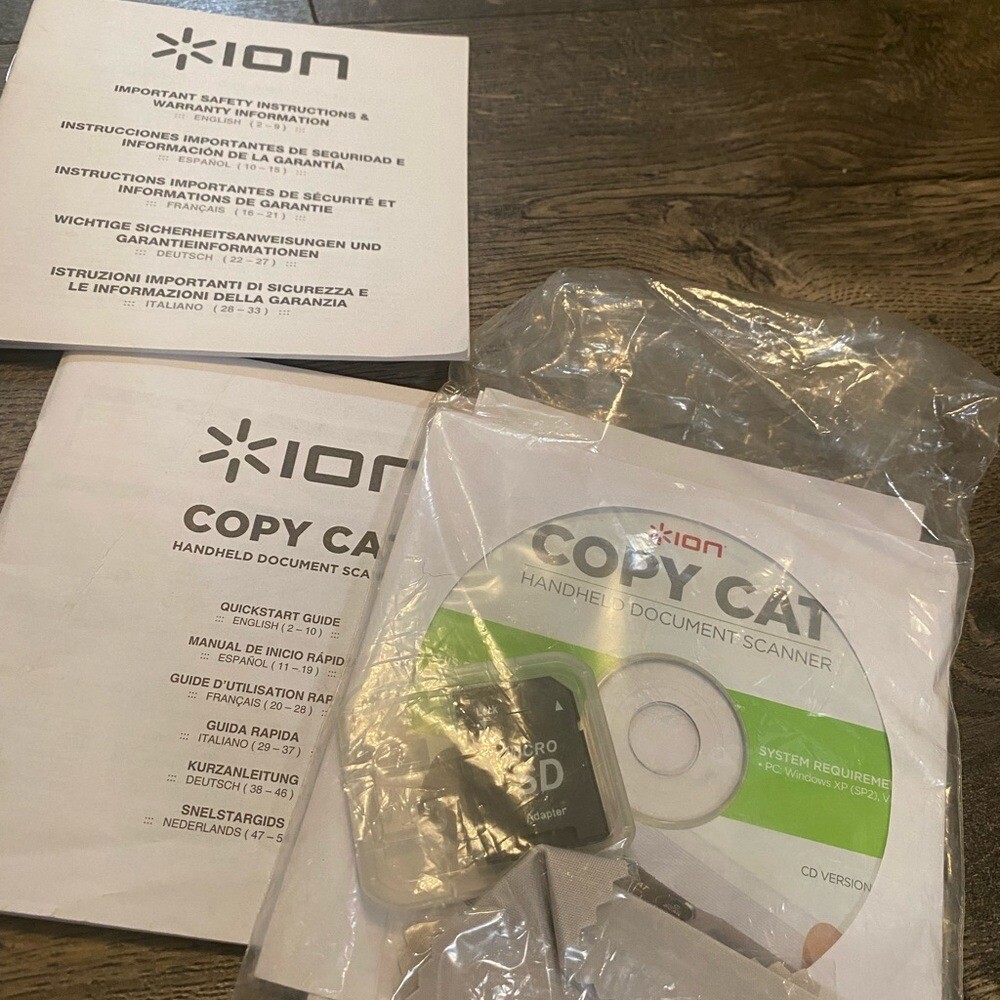 Ion Copycat Handheld Document Scanner NEW